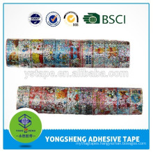 Stationery tape with different patterns used for school and office